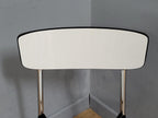 Mid Century White Formica and Chrome Chair Desk Office Chair