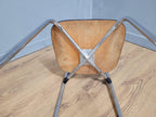 Mid Century White Formica and Chrome Chair Desk Office Chair