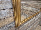 Gold Framed Red Flecked Mantle Gilt Style Wall Mirror Large