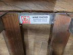 Vintage Rustic Distressed 100 Wine Bottle Wooden Storage Rack Designer Piece