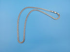 Vintage Sterling Silver Chunky Curb Link Chain Necklace 25.5g 25cm Long