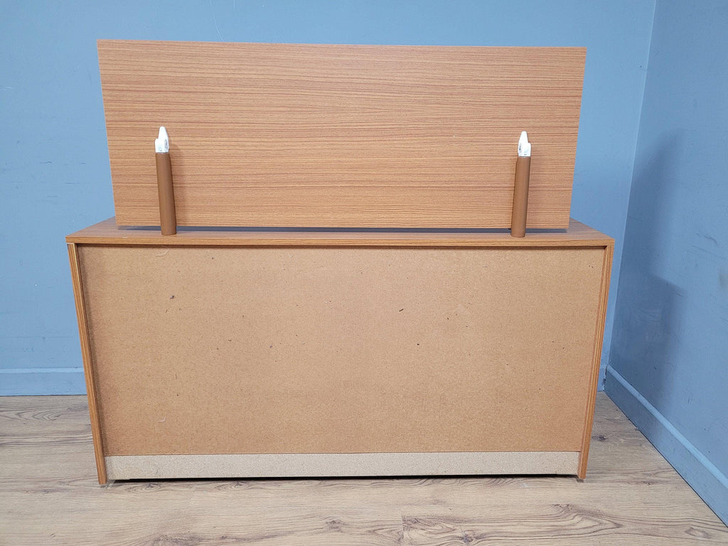 Mid Century Six Drawer Mid Century Sideboard On Casters Mirrored Dressing Table