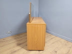 Mid Century Six Drawer Mid Century Sideboard On Casters Mirrored Dressing Table