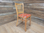 Mid Century Blonde Bentwood Bedroom Office Desk Chair Union Jack Seat Retro Chic