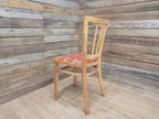 Mid Century Blonde Bentwood Bedroom Office Desk Chair Union Jack Seat Retro Chic