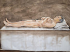 Large 6x7.5ft Contemporary Oil Painting Male Nude on Bed Figurative Modern Art