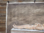 Large 6x7.5ft Contemporary Oil Painting Male Nude on Bed Figurative Modern Art