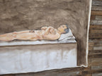 Large 6x7.5ft Contemporary Oil Painting Male Nude on Bed Figurative Modern Art