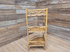 Antique Three Tier Corner Bamboo Whatnot Plant Stand
