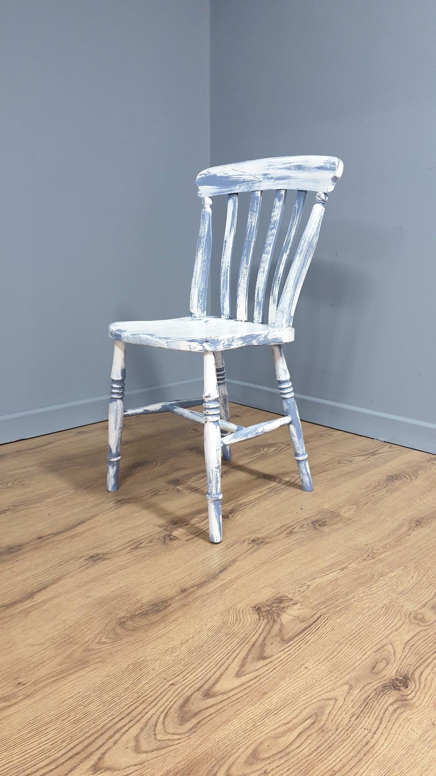 Hand Painted Up-cycled Shabby Chic Kitchen Chair Distressed Chair
