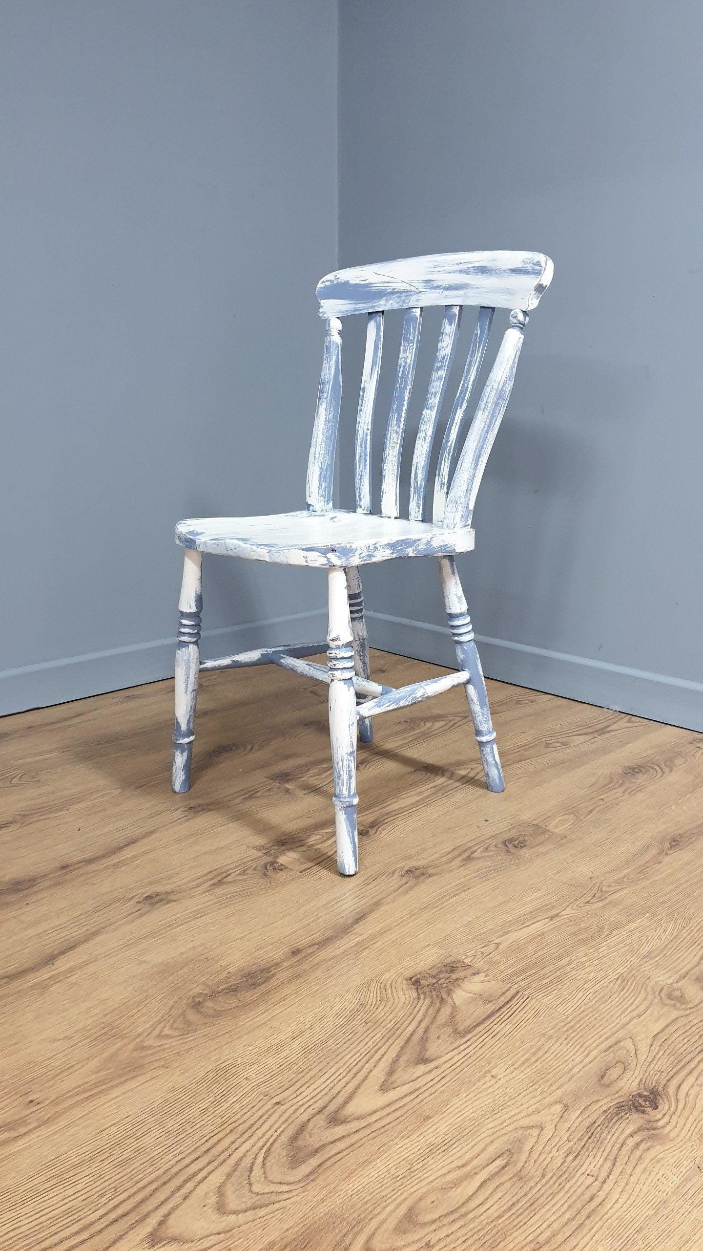 Hand Painted Up-cycled Shabby Chic Kitchen Chair Distressed Chair