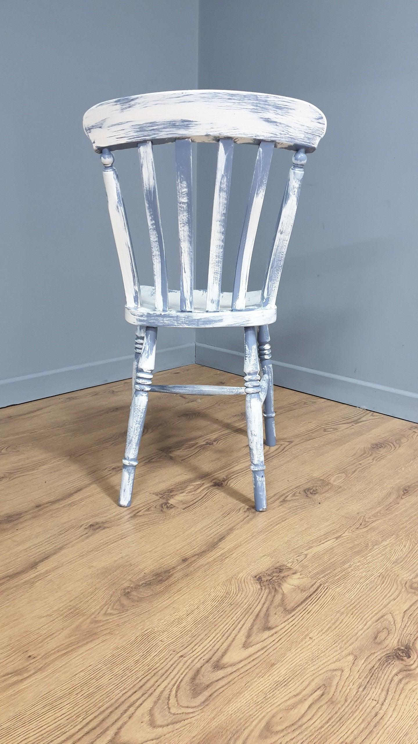 Hand Painted Up-cycled Shabby Chic Kitchen Chair Distressed Chair