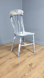 Hand Painted Up-cycled Shabby Chic Kitchen Chair Distressed Chair