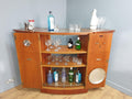 Fab! Mid Century Turnidge of London Teak Fold Out Bar Fits Corner *RARE*