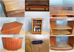 Fab! Mid Century Turnidge of London Teak Fold Out Bar Fits Corner *RARE*