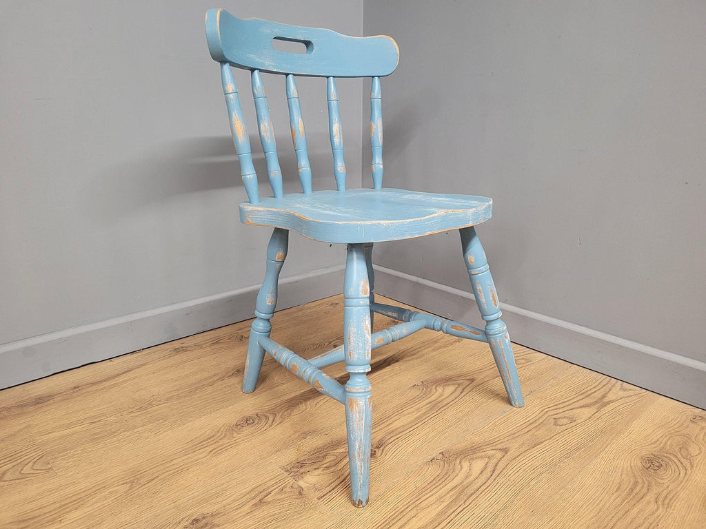 Up-cycled Hand Painted Shabby Chic Kitchen Chair Distressed Chair