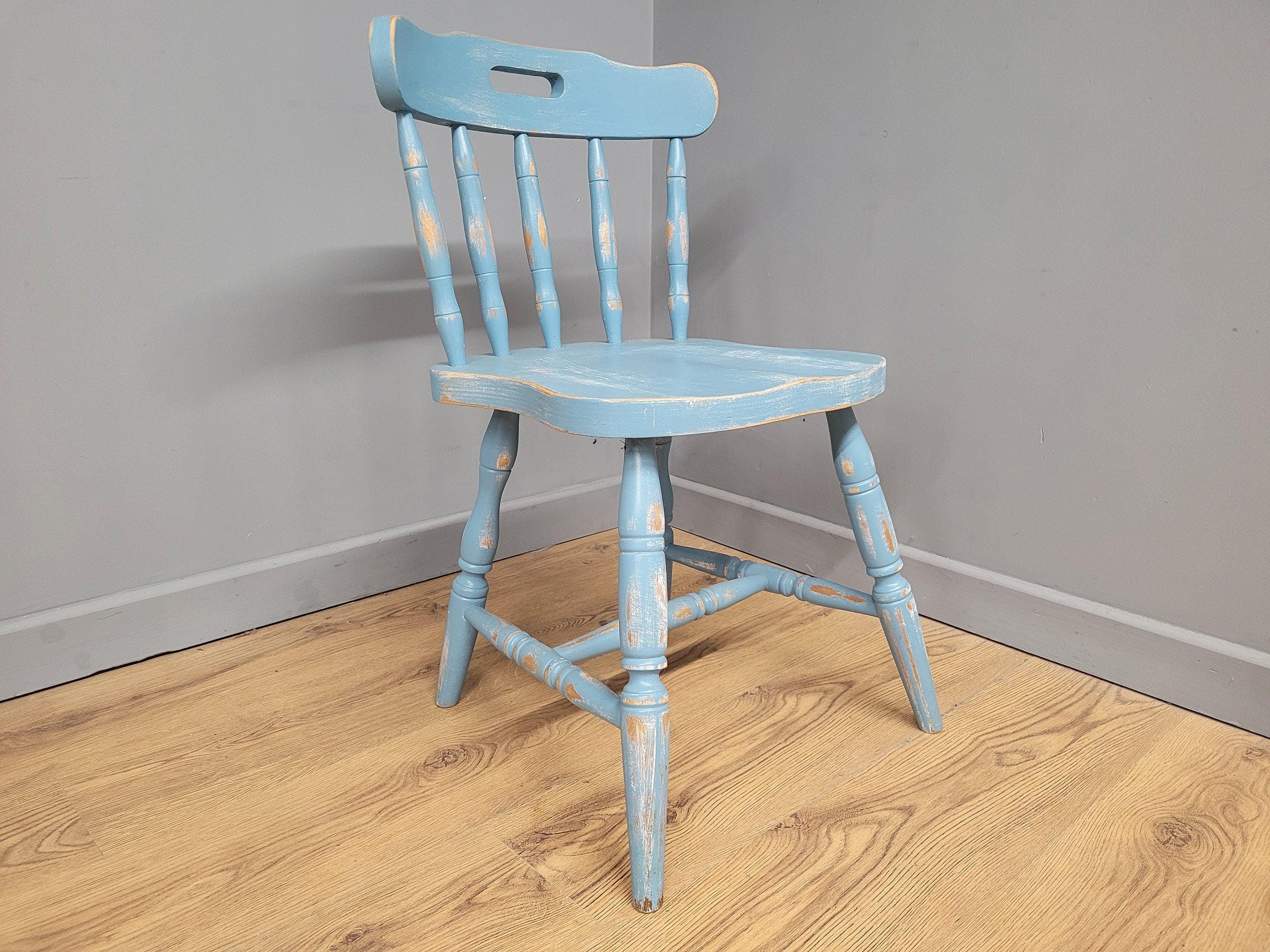 Up-cycled Hand Painted Shabby Chic Kitchen Chair Distressed Chair