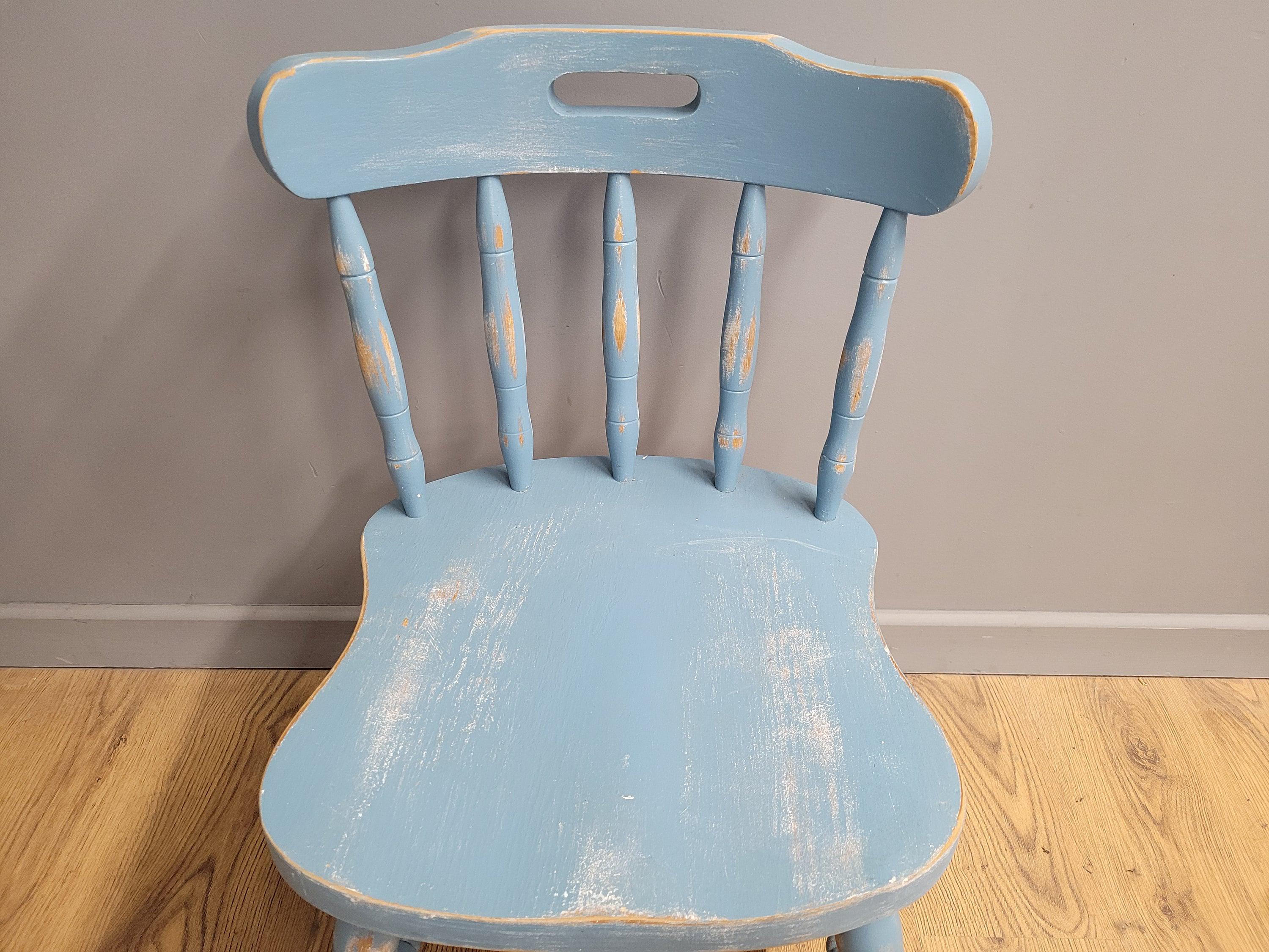 Up-cycled Hand Painted Shabby Chic Kitchen Chair Distressed Chair