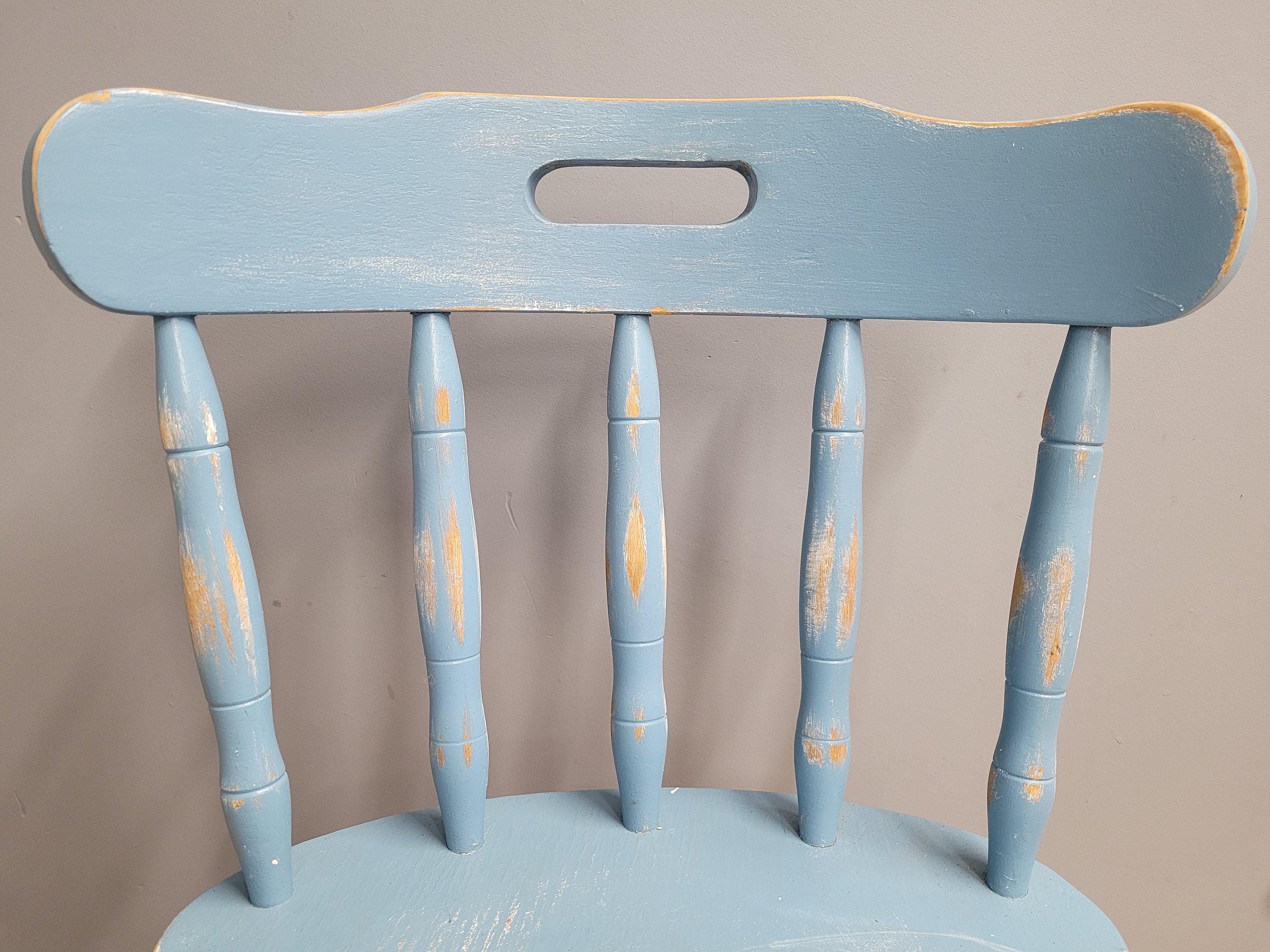 Up-cycled Hand Painted Shabby Chic Kitchen Chair Distressed Chair
