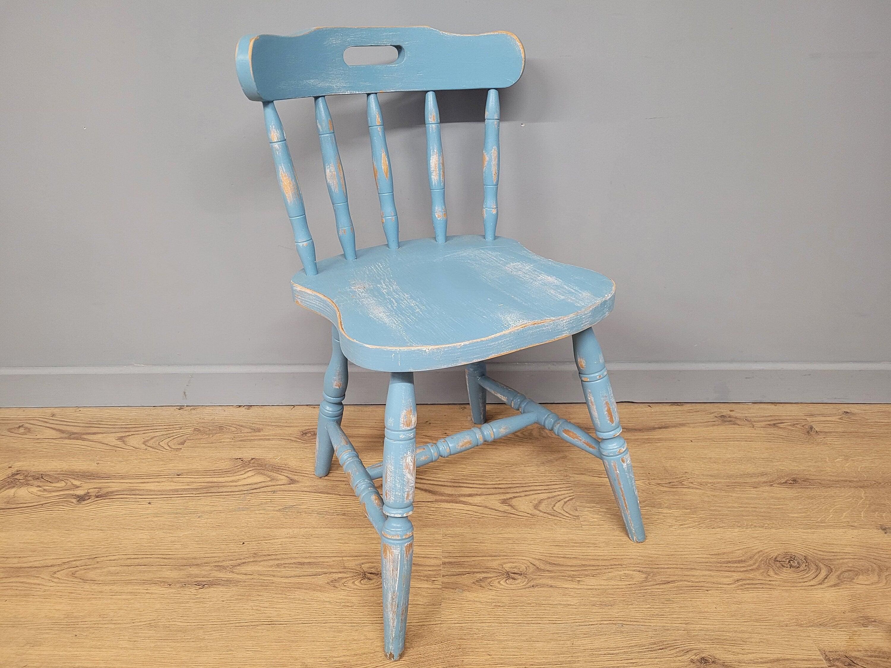 Up-cycled Hand Painted Shabby Chic Kitchen Chair Distressed Chair