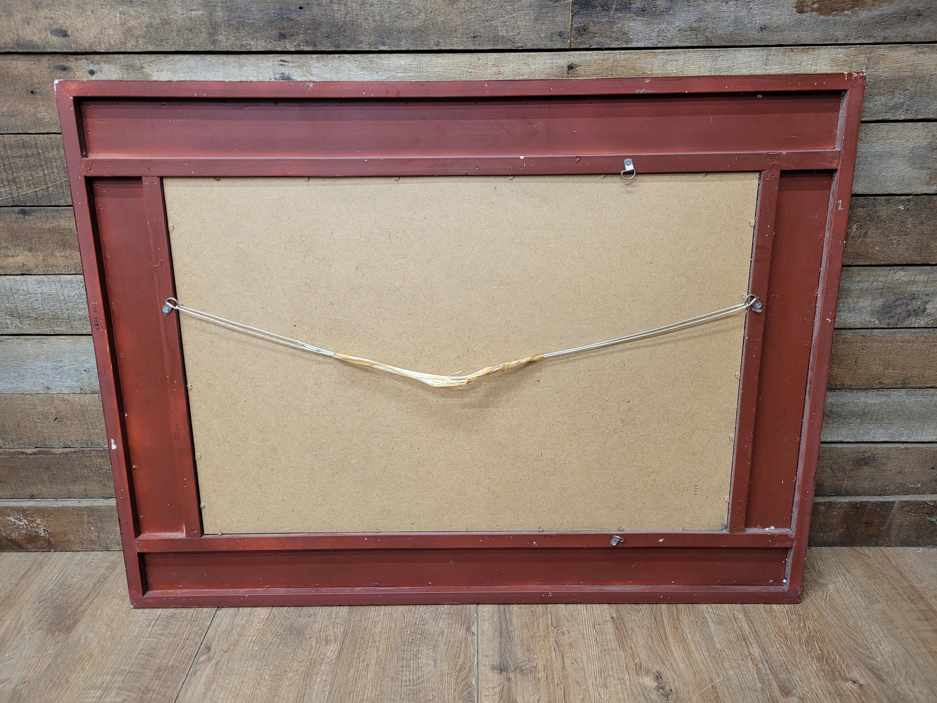 Gold Gilt Style Tile Effect Framed Mantle Wall Mirror Carved Detail