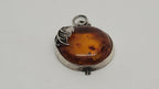 White Metal "Amber" Apple Shaped Bohemian Pendant