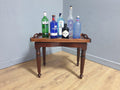 Vintage Mahogany Butlers Tray Side Table With Serving Tray Drinks Table