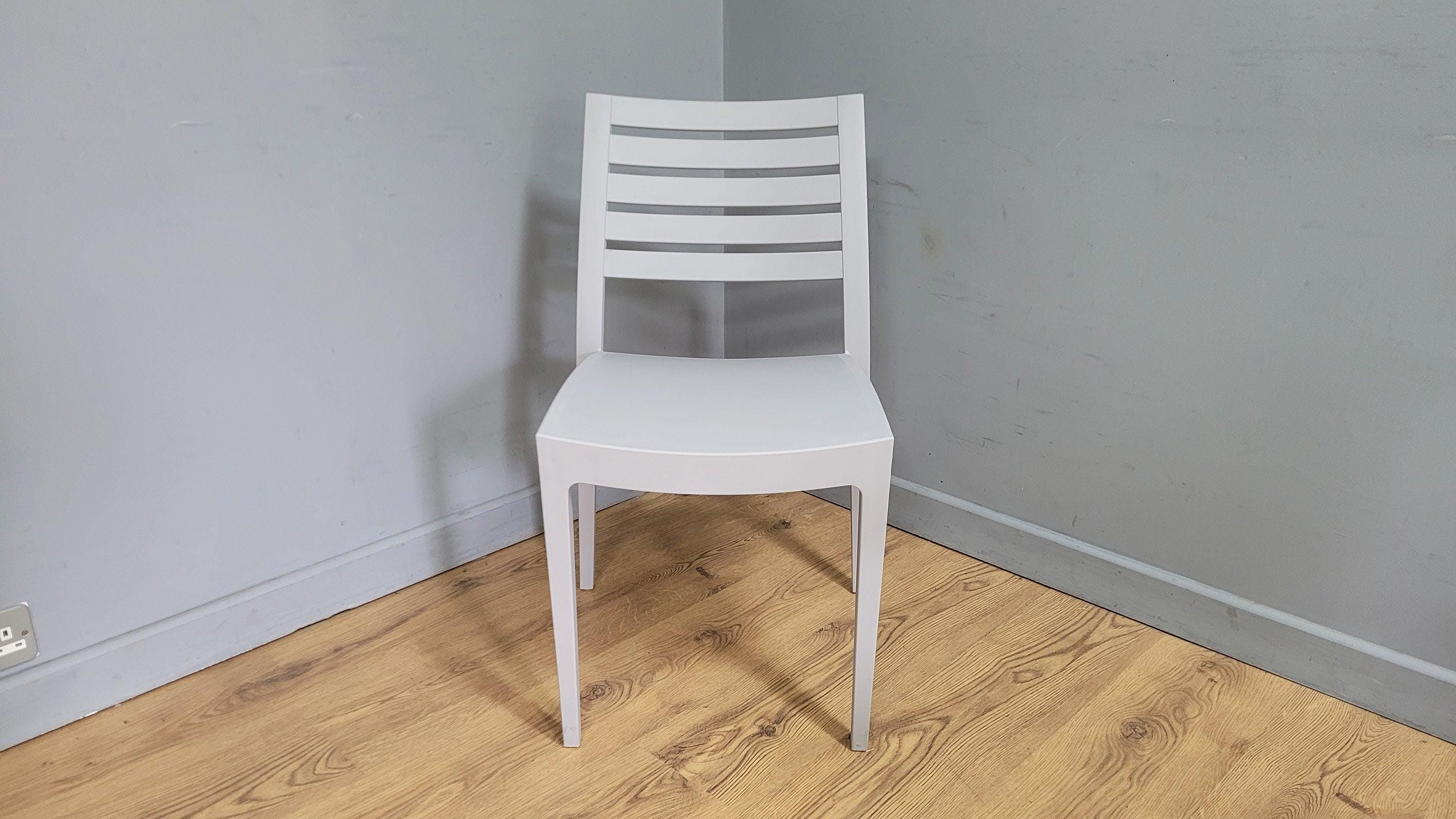 Funky Fun Lightweight Modern Designed Grey Polypropylene Office, Bedroom Chair