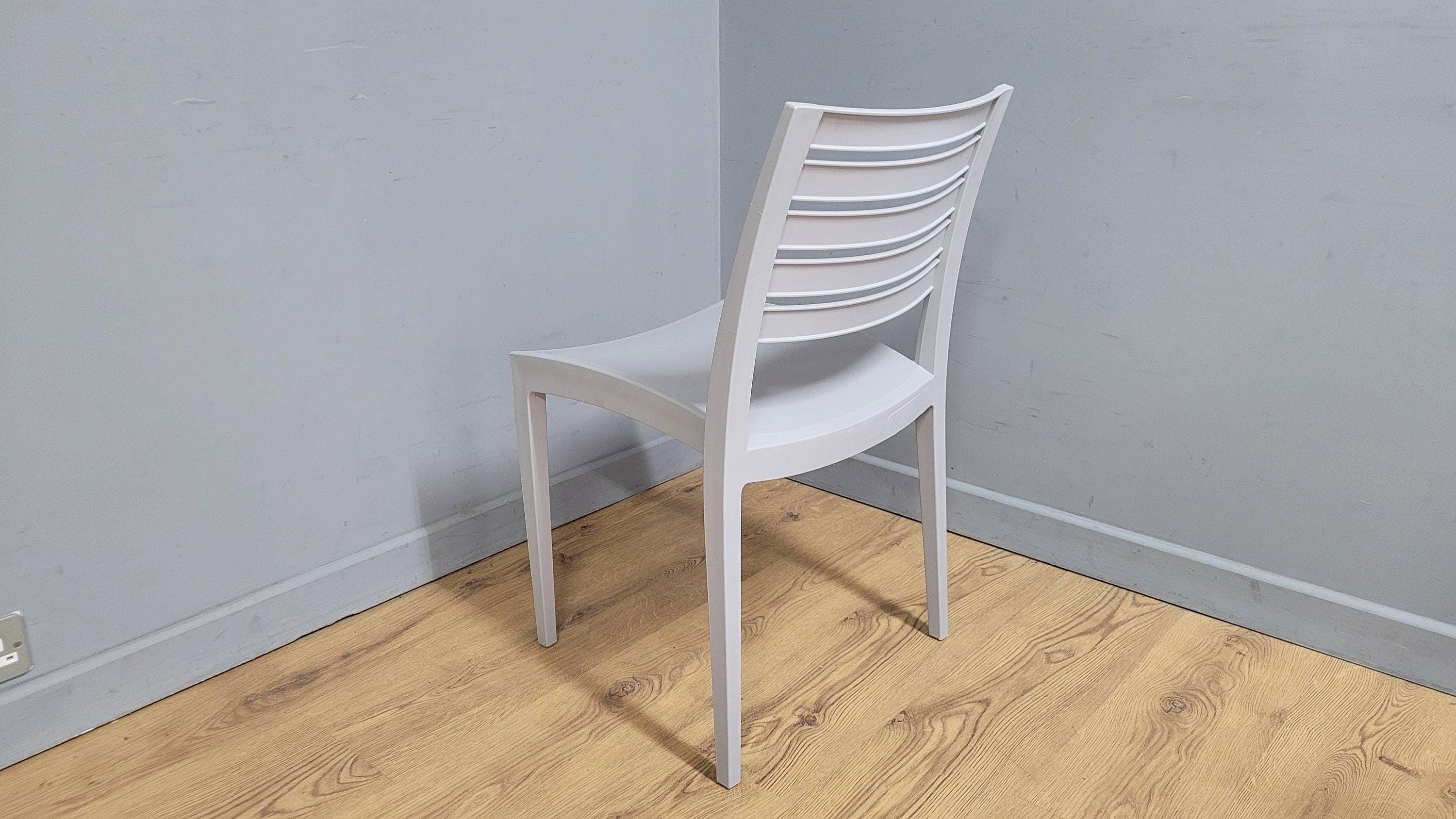 Funky Fun Lightweight Modern Designed Grey Polypropylene Office, Bedroom Chair