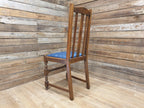 Vintage Early 20thC Barley Twist Oak Slat Back Hall or Bedroom Chair