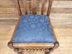 Vintage Early 20thC Barley Twist Oak Slat Back Hall or Bedroom Chair