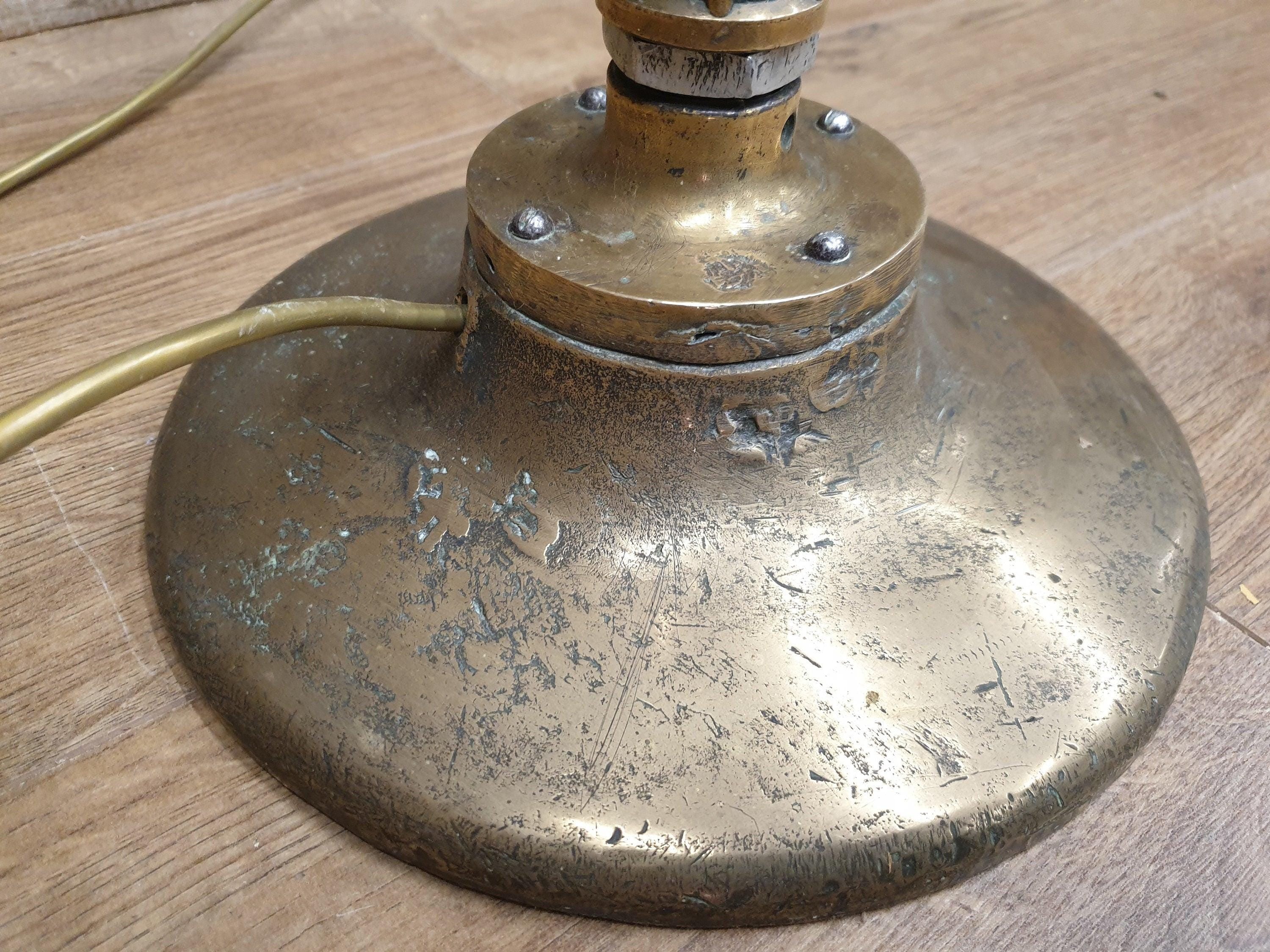 Vintage Floor Standing Steam Punk Style Brass Copper & Bronze Standard Lamp
