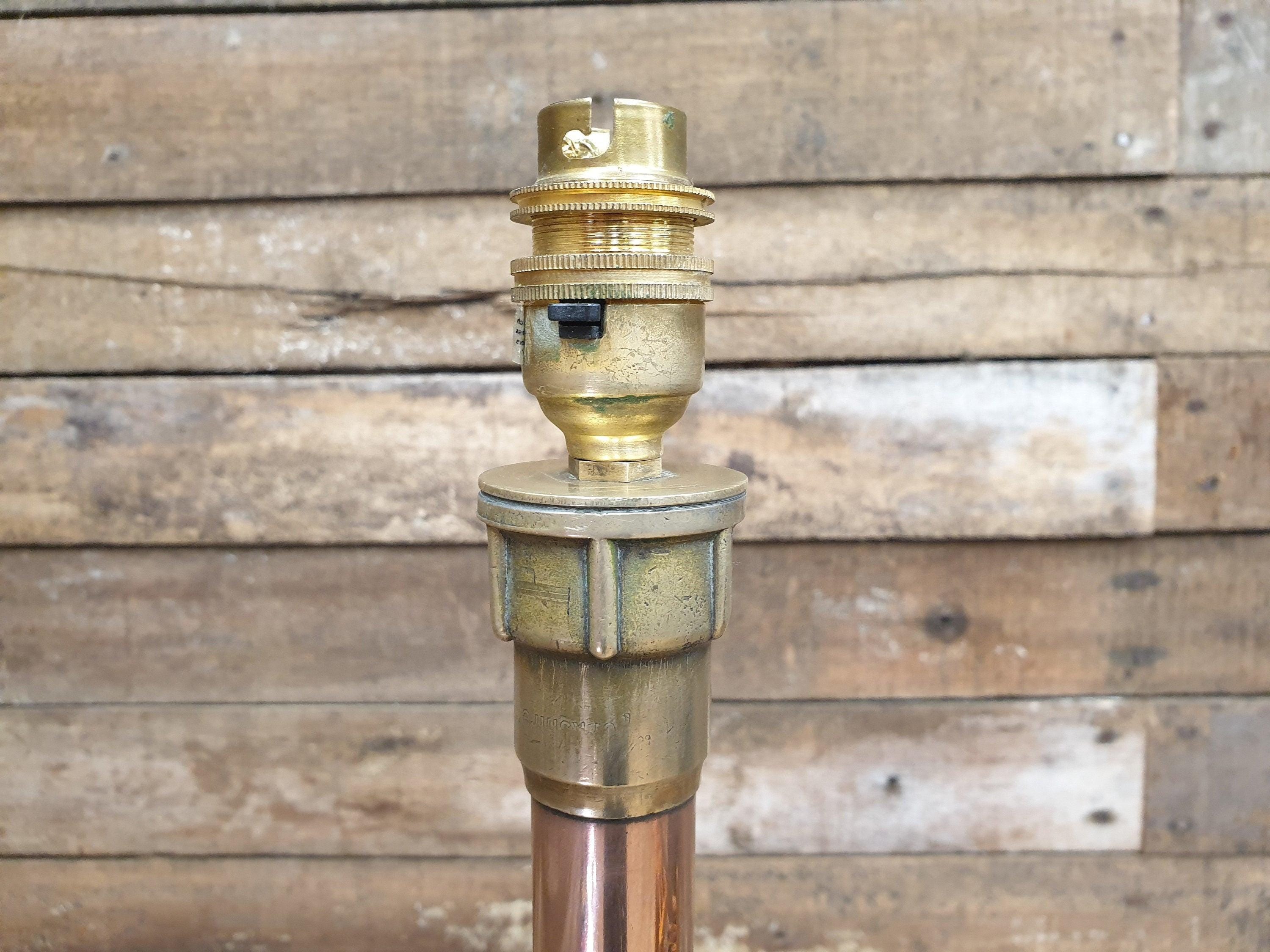 Vintage Floor Standing Steam Punk Style Brass Copper & Bronze Standard Lamp