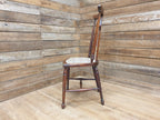 Antique Arts And Craft Mahogany Hall Bedroom Chair William Morris Upholstered