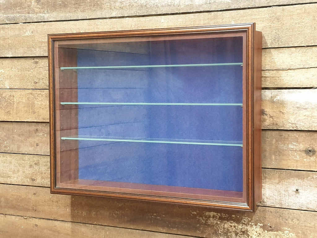 Vintage Curio Glass Fronted Wall Mounted Display Cabinet Shop Display