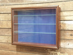 Vintage Curio Glass Fronted Wall Mounted Display Cabinet Shop Display