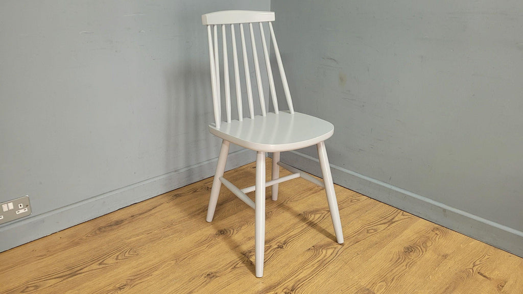 Mid Century Style Grey Stick Back Chair Ideal Bedroom Office Desk Chair