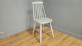 Mid Century Style Grey Stick Back Chair Ideal Bedroom Office Desk Chair
