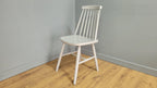 Mid Century Style Grey Stick Back Chair Ideal Bedroom Office Desk Chair