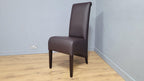 Brown Faux Leather Seat Padded Chair Ideal Bedroom Office Desk Chair