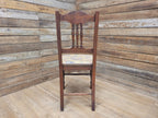Antique Mahogany Framed Edwardian Hall Bedroom Chair Vintage Floral Fabric