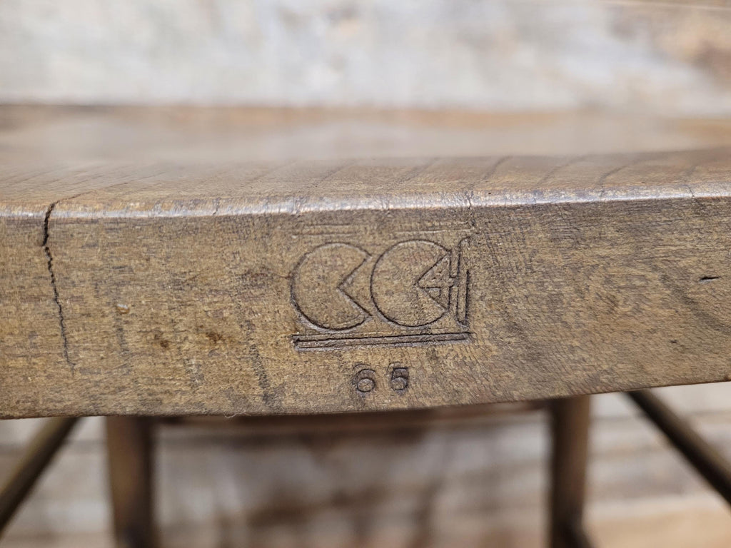 10 Vintage CC41 Herbert E Chapple Utility Chairs Elm & Beech Dining Chairs