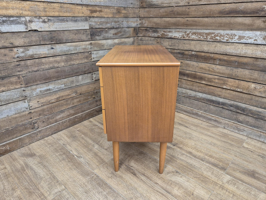 Retro Cool Mid Century Three Drawer Vintage Chest of Drawers Pin Legs