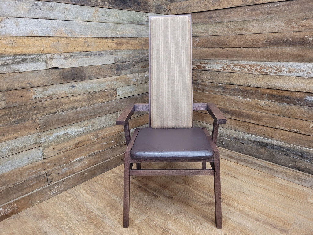 Contemporary Wicker Back Bedroom Chair Bucket Armchair