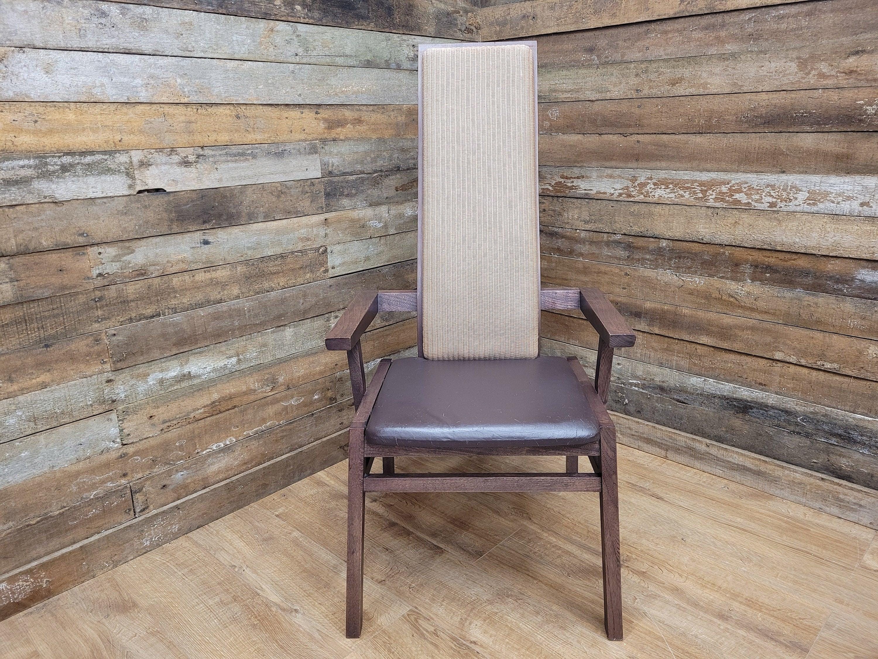 Contemporary Wicker Back Bedroom Chair Bucket Armchair