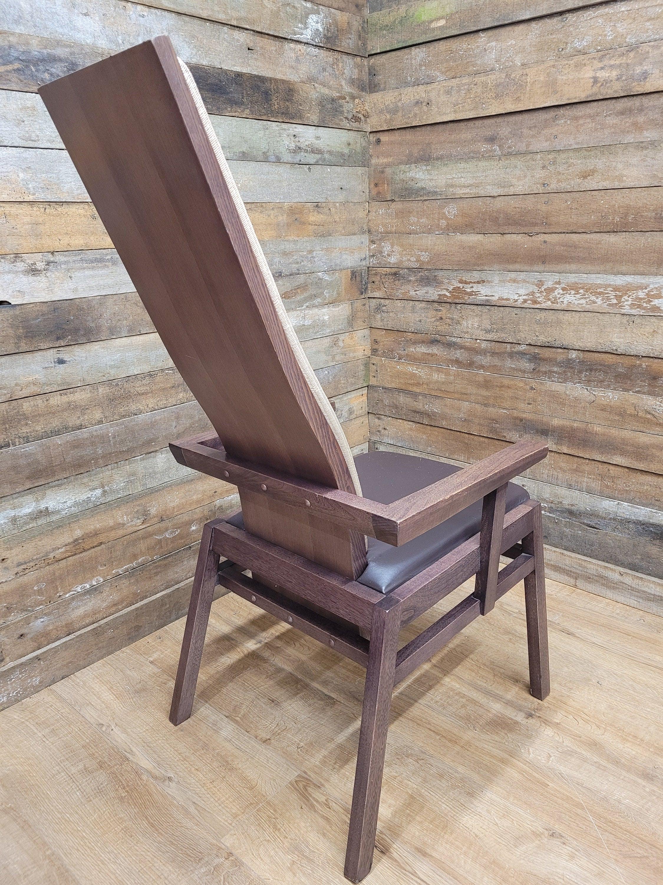 Contemporary Wicker Back Bedroom Chair Bucket Armchair