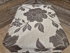 Vintage Country House Claw Ball Foot Rectangular Footstool Upholstered Pad
