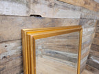 Vintage Gilt Over Mantle Wall Mirror Gold Distressed Framed