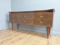 Mid Century Retro Formica Sideboard Long John Credenza Dressing Table Pin Legs