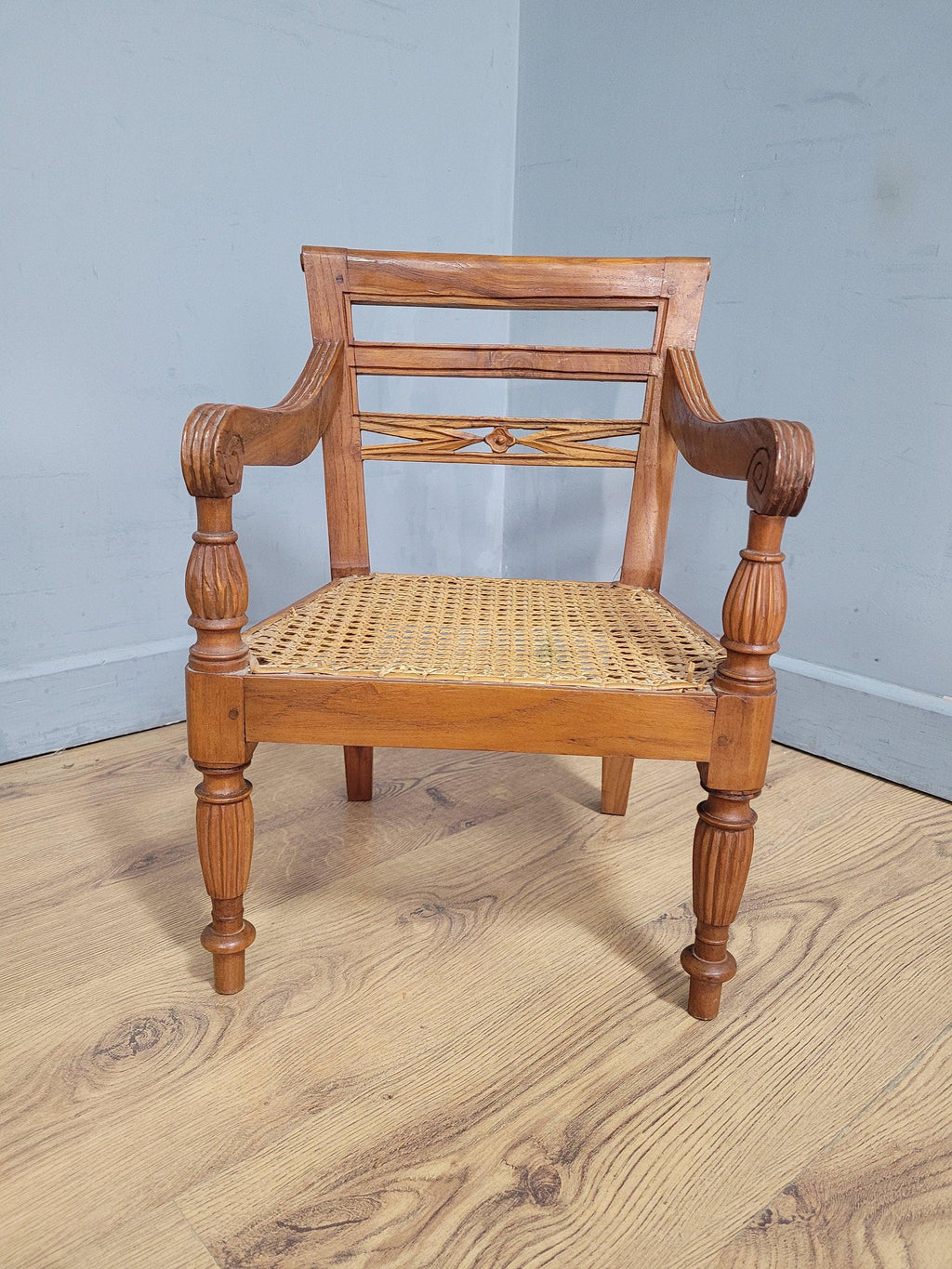 Antique C19th Century Bergere Apprentice Armchair Toy Chair